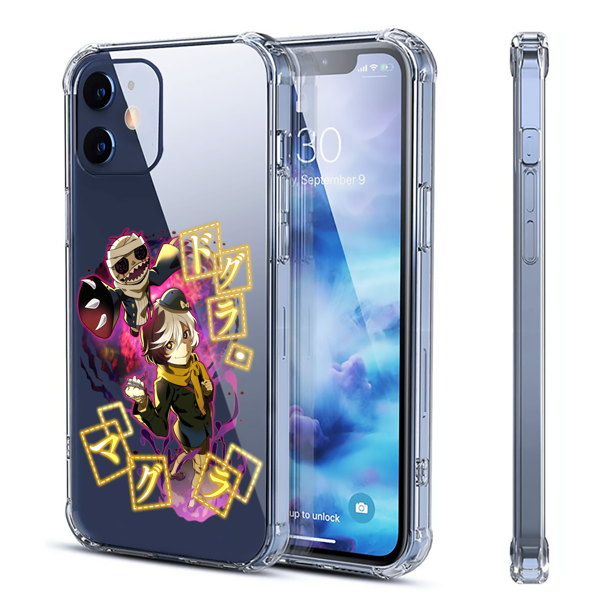 （画像用） 文豪ストレイドッグス Bungo Stray Dogs 【iPhone 12シリーズ対応】透明スマホケース（クリアソフトケース）